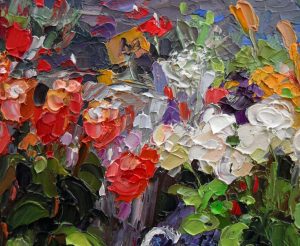 Barbara Jaśkiewicz - kwiaty na obrazach